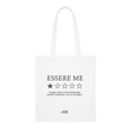 Tote bag bianca "Essere Me"