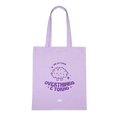 Tote bag lilla "Un Attimo, Overthinko e Torno"