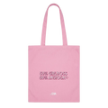 Tote bag rosa "50% Girlboss 50% Ansiosa"